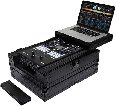 Odyssey NEW BLACK LABELTM, EXTRA DEEP, LOW PROFILE GLIDE STYLETM, UNIVERSAL CASE FOR 12" FORMAT DJ MIXERS