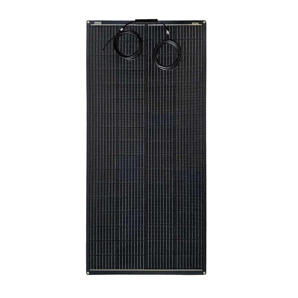 Panel solar monocristalino semiflexible, 200W, 1440x673x3 mm, caja delantera, caravaning, automoción, camper, vanlife