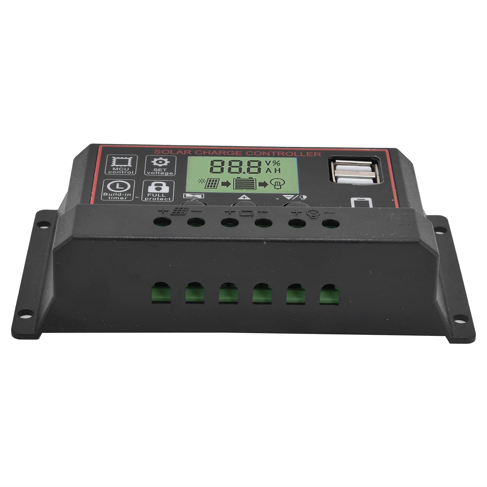 PWM Solar Charge Controller Dual USB Port Intelligent Solar Panel Charger Controller Regulator 12V / 24V 10A / 20A / 30A (20A)-image-46