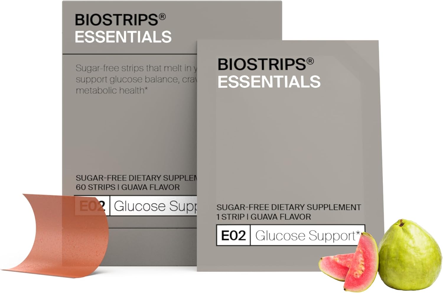 BIOSTRIPS Glucose Support | Supports Healthy Glucose, Carbohydrate & Energy Metabolism Booster with Chromium® + Reducose® | Pre-Meal Sugar-Free Dissolvable Strips – 60 Ct