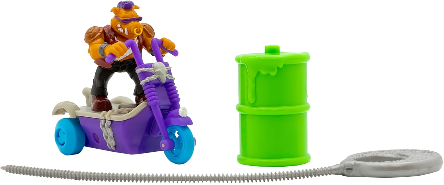 Teenage Mutant Ninja Turtles | Bebop Mutant Mayhem Gyro Self-Stabilising Skateboard Toy with Rip Cord | TMNT Swich Kick Skaters, Classic Edition, Age 3+ Gifts & Toys