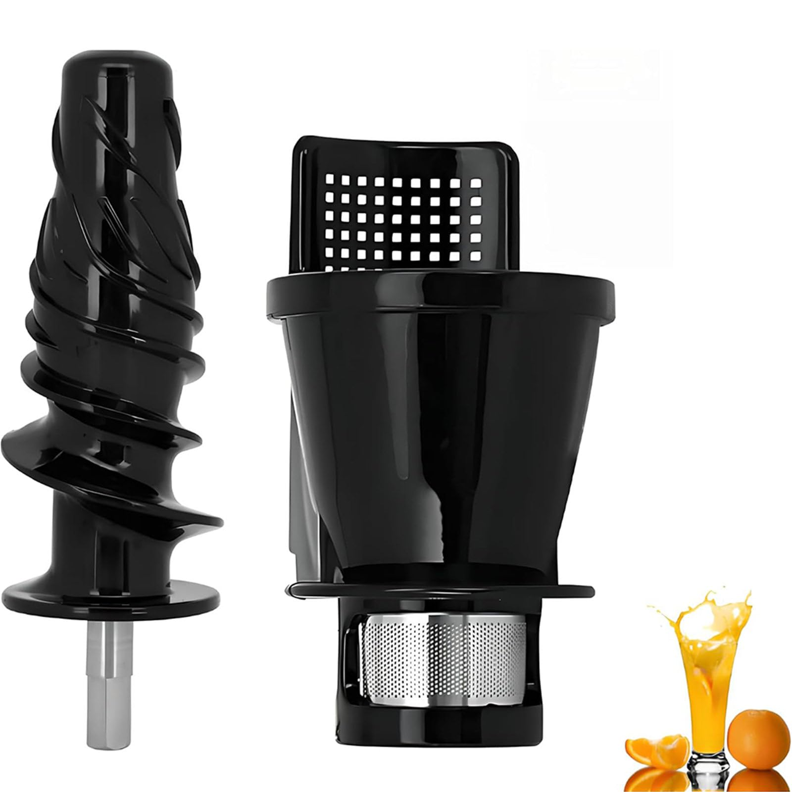 Piezas de Repuesto del propulsor del sinfín del colador del exprimidor para 8003 8006, Accesorios para exprimidor Masticador de Resistencia, Conjunto de Filtro y sinfín