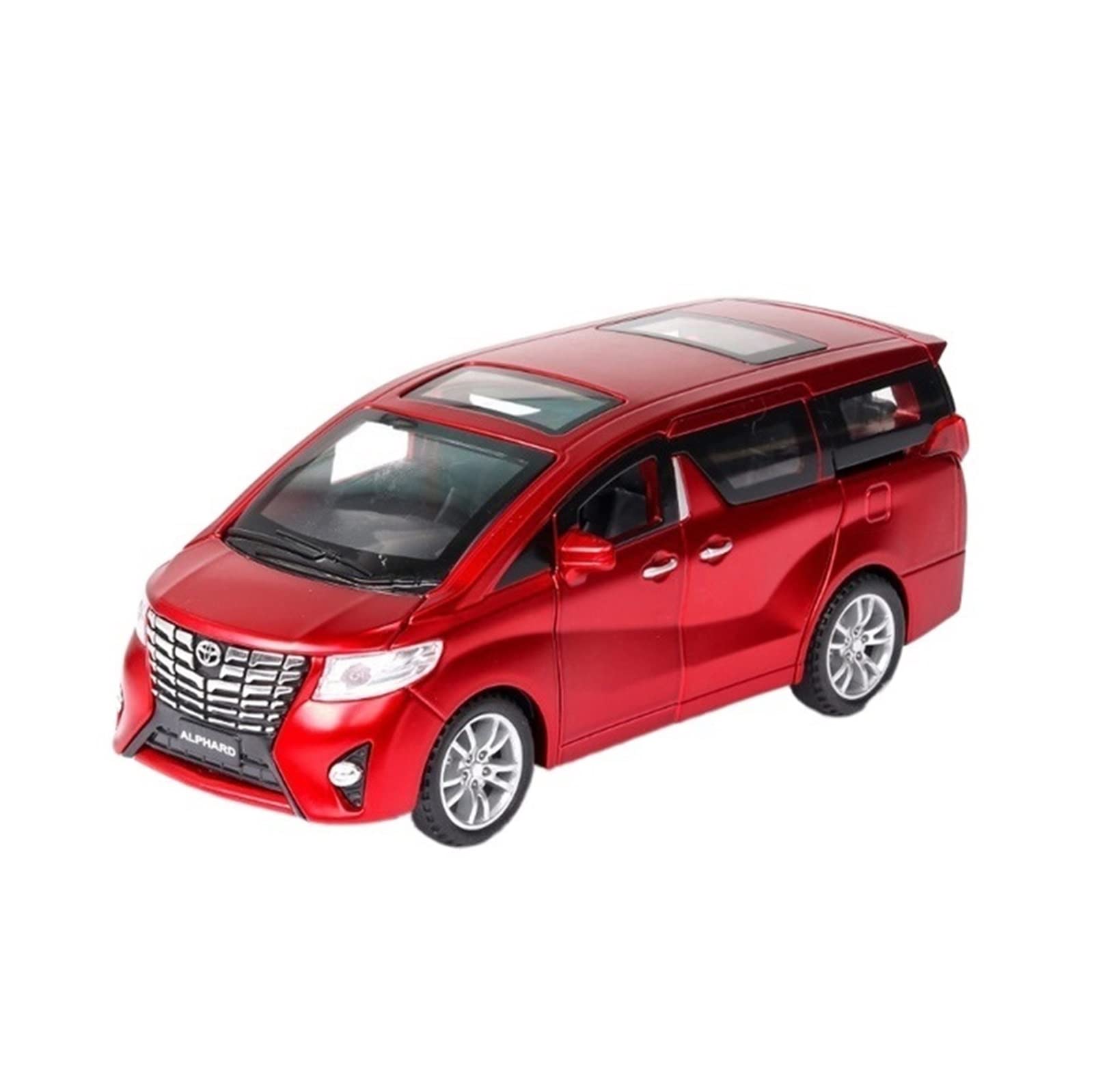 1:32 for Toyata Alphard MPV Alloy Car Model Diecasts Kid Toys for Children Gifts Boy Toy (Color : Red)