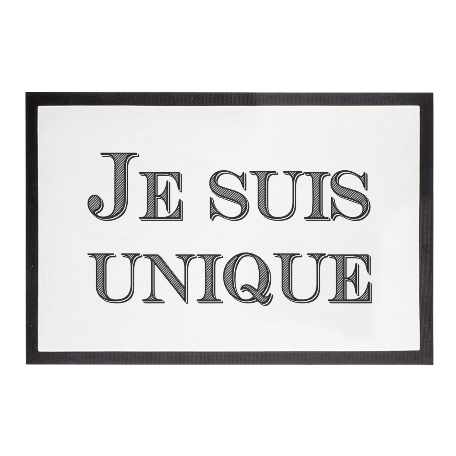 Paillasson Je suis Unique : affirmez votre style vintage dès l'entrée