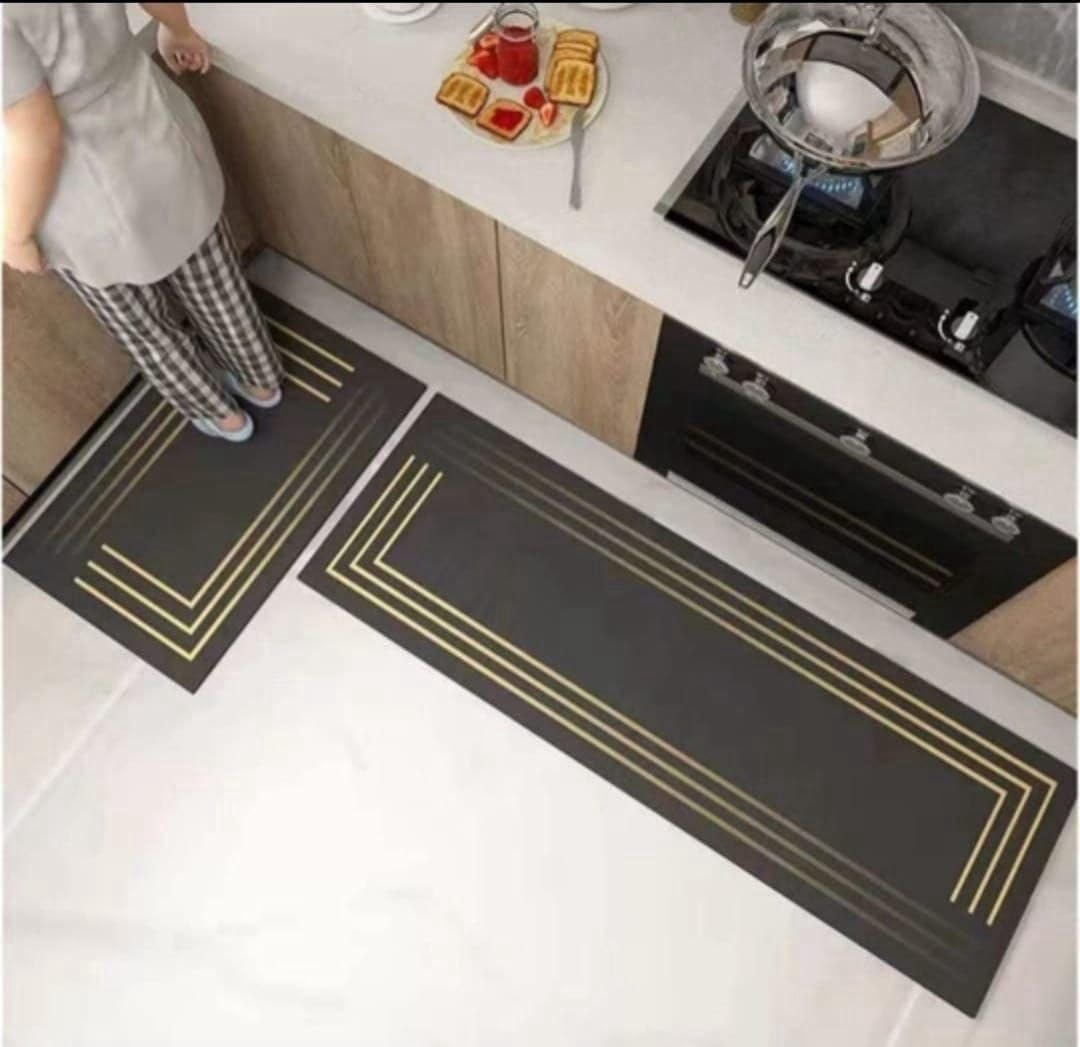 LADILA 2 Piece Kitchen Mats, Waterproof Memory Foam Kitchen Rugs, Standing Desk Mat Floor Mats, Comfort Runner Rug Carpets for Kitchen Floor, Waterproof Comfort Standing Mat (D - 14) — Amazon image 8