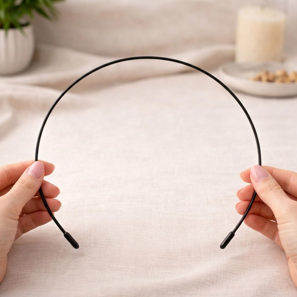 Cerchietto Capelli Donna e Uomo Sottile in Silicone, Antiscivolo, Leggero e Confortevole, Uso Quotidiano, Sport e Lavoro – Set 2 Hairband (Nero)