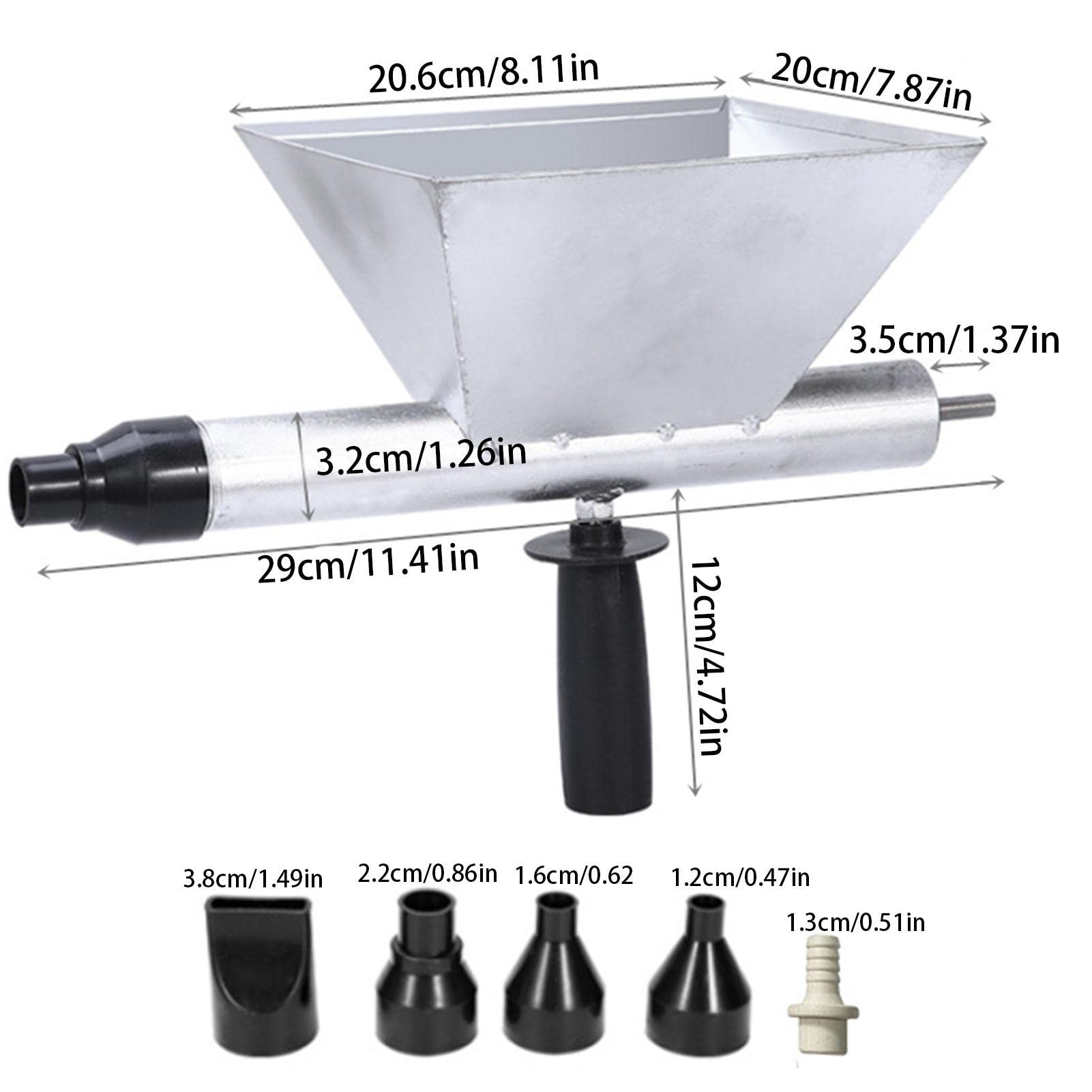 Pistola Per Malta Manuale Ayam - Con 4 Ugelli (12,20,35,56mm) - Foto 11