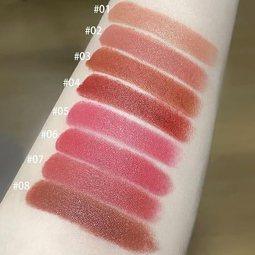 Miniatura 3 de Juego de lápices labiales mate de 5 colores, lápices labiales de terciopelo suave a la humedad, resistente al agua y duradero, (7#8#)