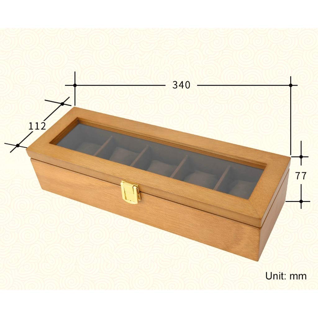 FKGJKT Uhrenbox, 5 Slots, Uhrenbox, Uhrenaufbewahrung, Geburtstag, Vatertag, Mütter, Geschenke, Geschenke für Männer und Frauen (Farbe: Argento) Warm as Ever