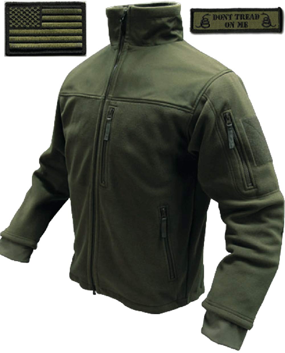 Condor Tac-Jacket & USA Flag & Dont Tread Patch - 3 Item-Bundle
