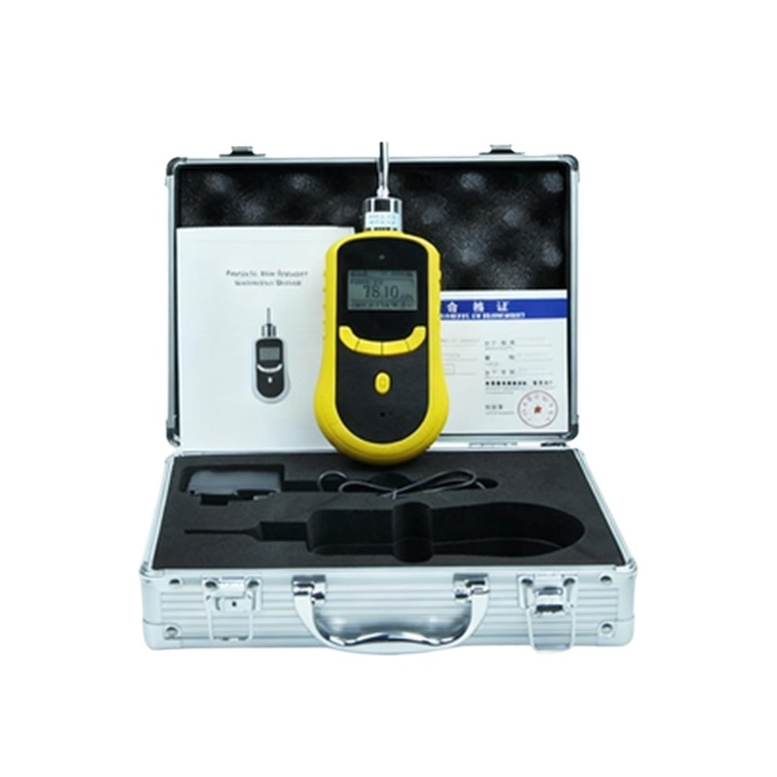 Détecteur de gaz O2 électronique Anti-interférences, renifleur de gaz Rechargeable avec Une portée de 100% et Un écran LCD Intérieur/Extérieur