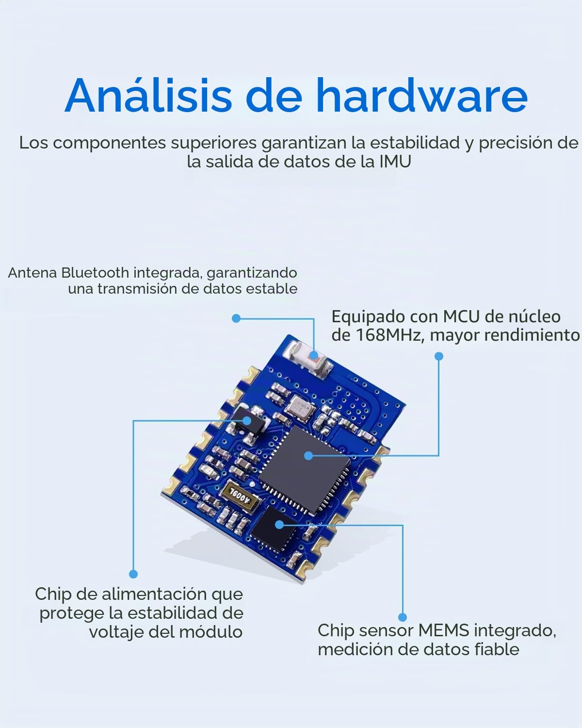 [Sensores de aceleración Bluetooth 5.0] sensor de inclinación inalámbrico WT901BLECL de 9 ejes, acelerómetro, giroscopio, magnetómetro e inclinómetro de 3 ejes, sensor IMU MPU9250 módulo