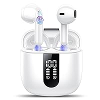 Cuffie Bluetooth, Auricolari Bluetooth 5.4 Stereo HiFi con 4 ENC Mic,Cuffie Wireless