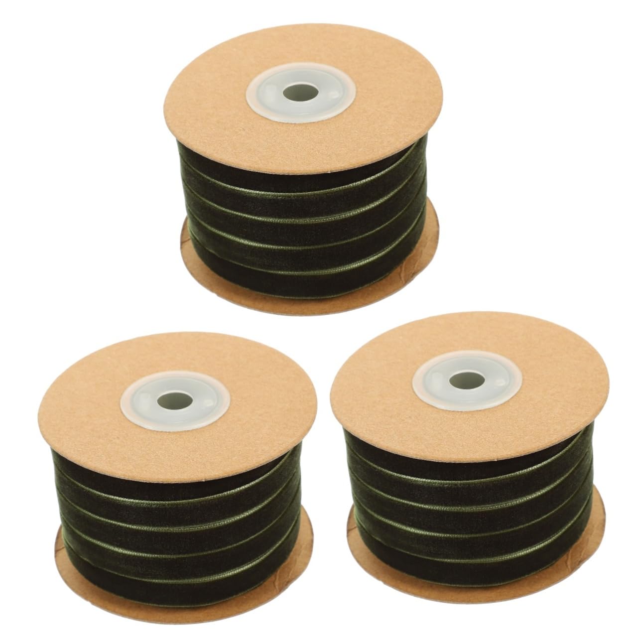 Ruban décoratif pour artisanat TEHAUX 3 rouleaux multi-usage pour Noël et mariages
