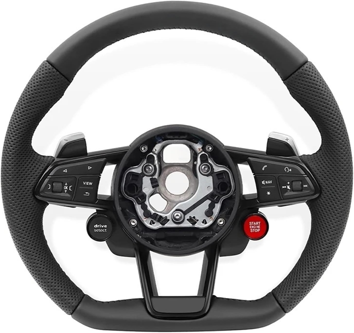 Car Steering Wheel With Start Knob Fit For Audi A3 A4 A5 A6 A7 Q2 Q7 B8 R8 RS3 RS6 RS7 S3 S5 S8 C7 C8 TT MK2 MK3 Accessories(Show)