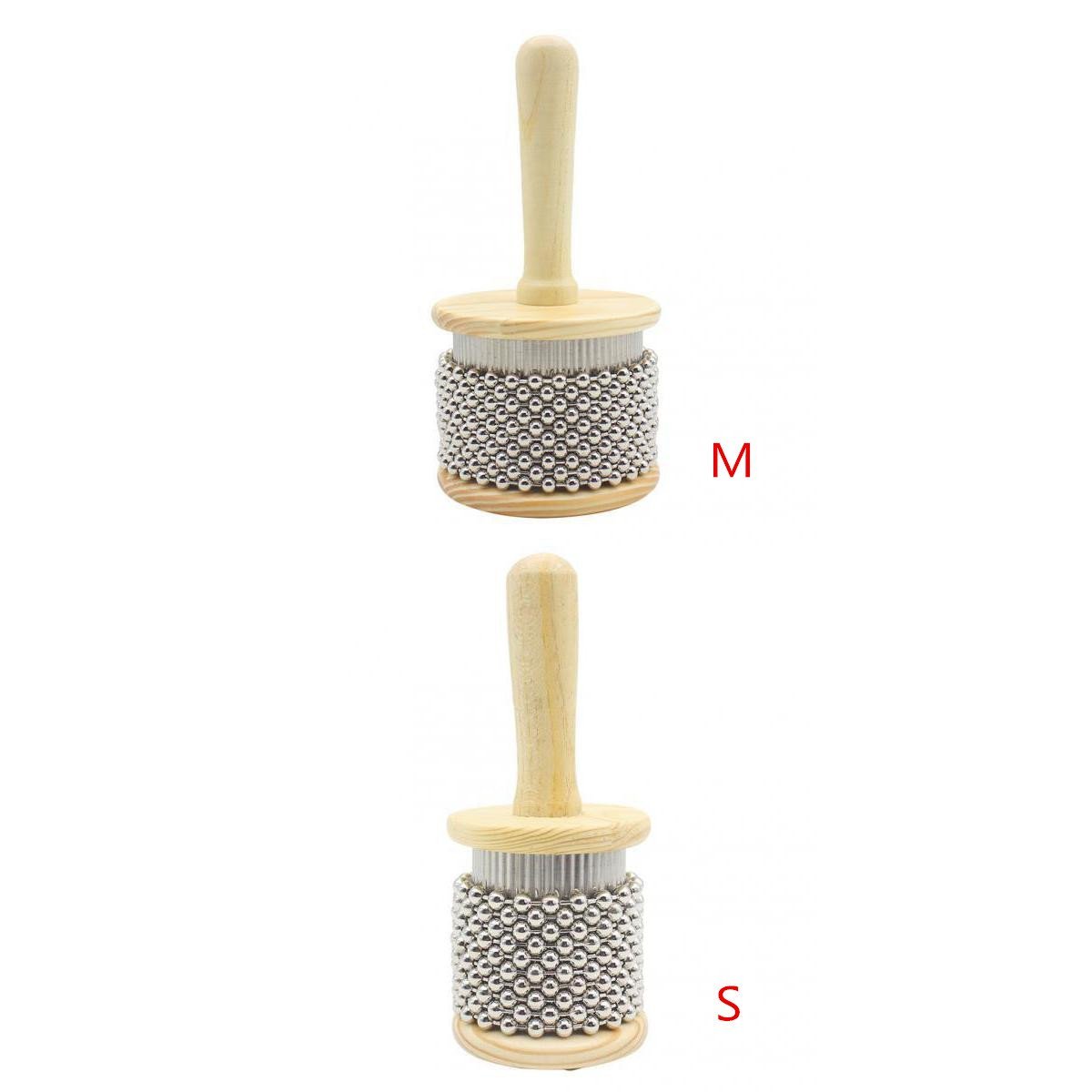 Pop Cabasa Shaker - Instrumento de percusión de mano (tamaño pequeño, tamaño mediano)