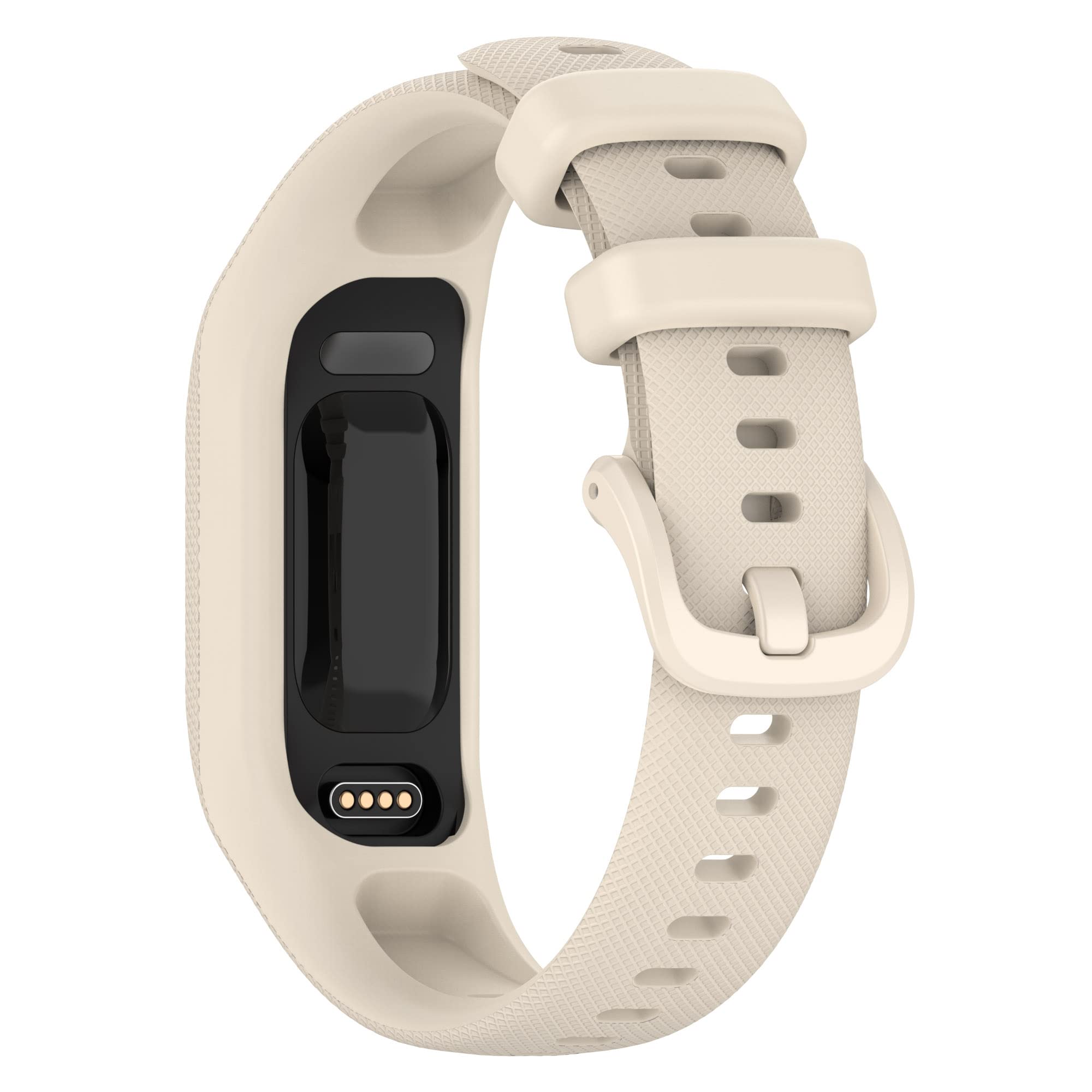 REYDA Silicone Strap Compatible for Garmin Vivosmart 5, Soft Flexible Breathable Silicone Watch Strap Sport Wristband Metal Buckle Bracelet Replacement Strap for Garmin Vivosmart 5 Fitness Tracker