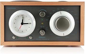 Tivoli Audio Model Three Bluetooth FM/AM Radio Alarm Clock Cherry/Metallic Taupe