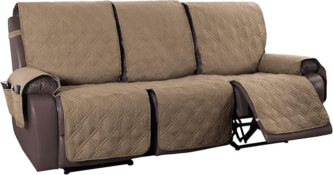 Acheter Housse d'appui-tête pour canapé inclinable, housses de bras pour fauteuil inclinable avec poches de rangement, housses de fauteuil pour salon