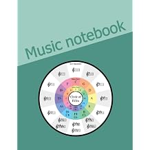 Music Notebook - Circle of the fifths Blank sheet music notebook. Music manuscript paper.