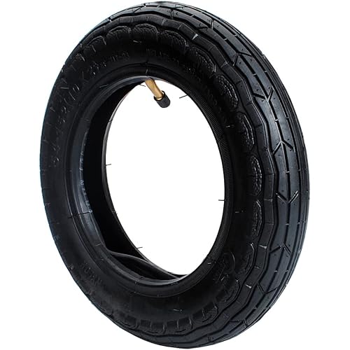 Small Electric Scooter 54-152 10x2 10" Tyre Tire + Tube with Angled Stem for Smart Self Balancing 2-wheel Scooter Folding Electric Bicycle
