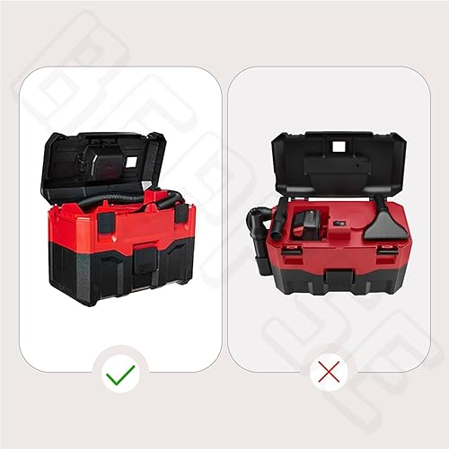 Miniatura 5 de 14-37-0105 Manguera de vacío compatible con Milwaukee M18 Packout Vacuum 0880-20 0780-20 0970-20, para aspiradora húmeda/seca de 18V/28V