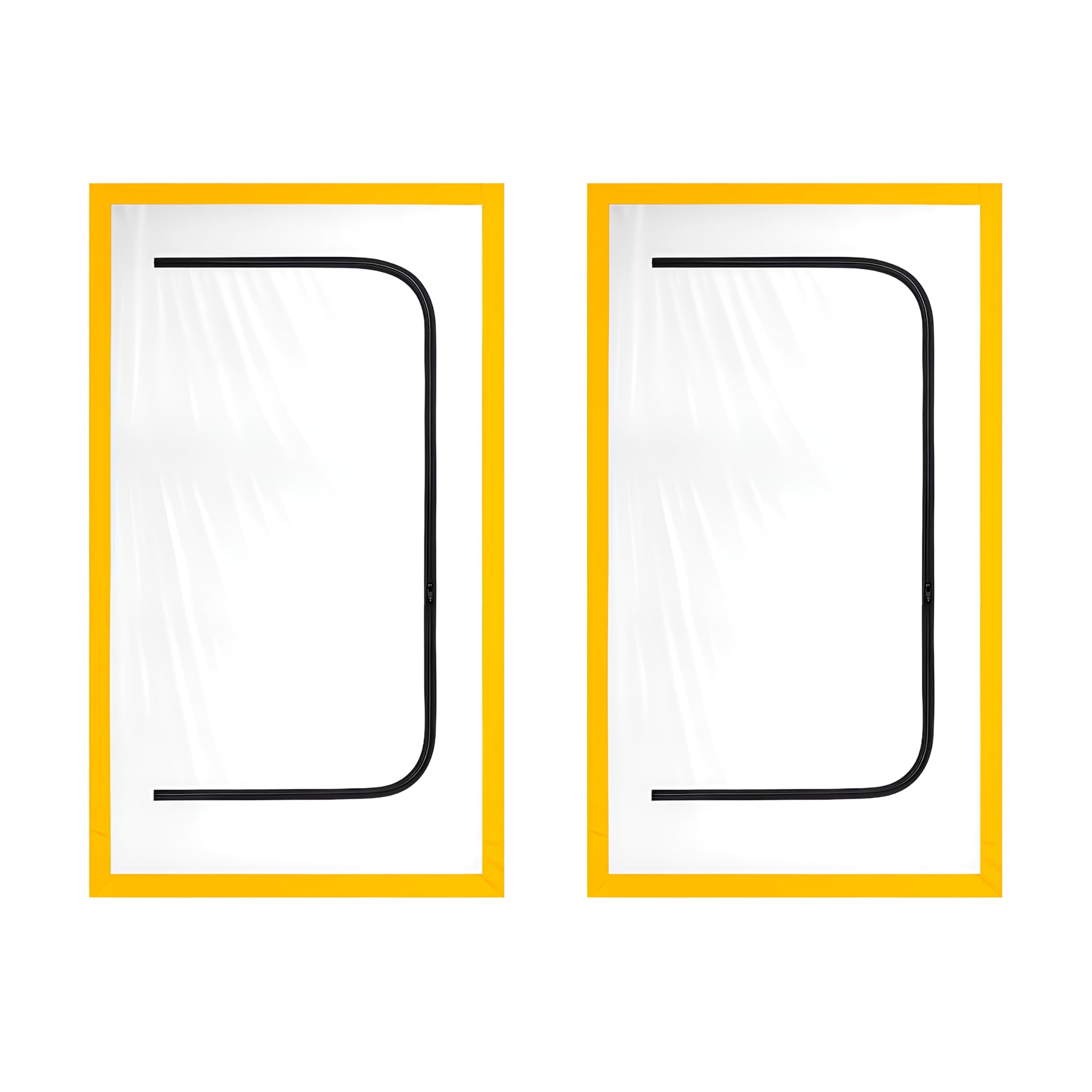 SolaDirect 2 X Dust Door With Zip 110 X 220CmRenovation Dust-Barrier Curtain For DoorwaysDouble-Sided ZipperTape MountTrim To Fit from B&Q