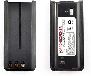 6-Pack Motorola Two-Way Radio Batteries - 2500mAh Li-ion Round Back