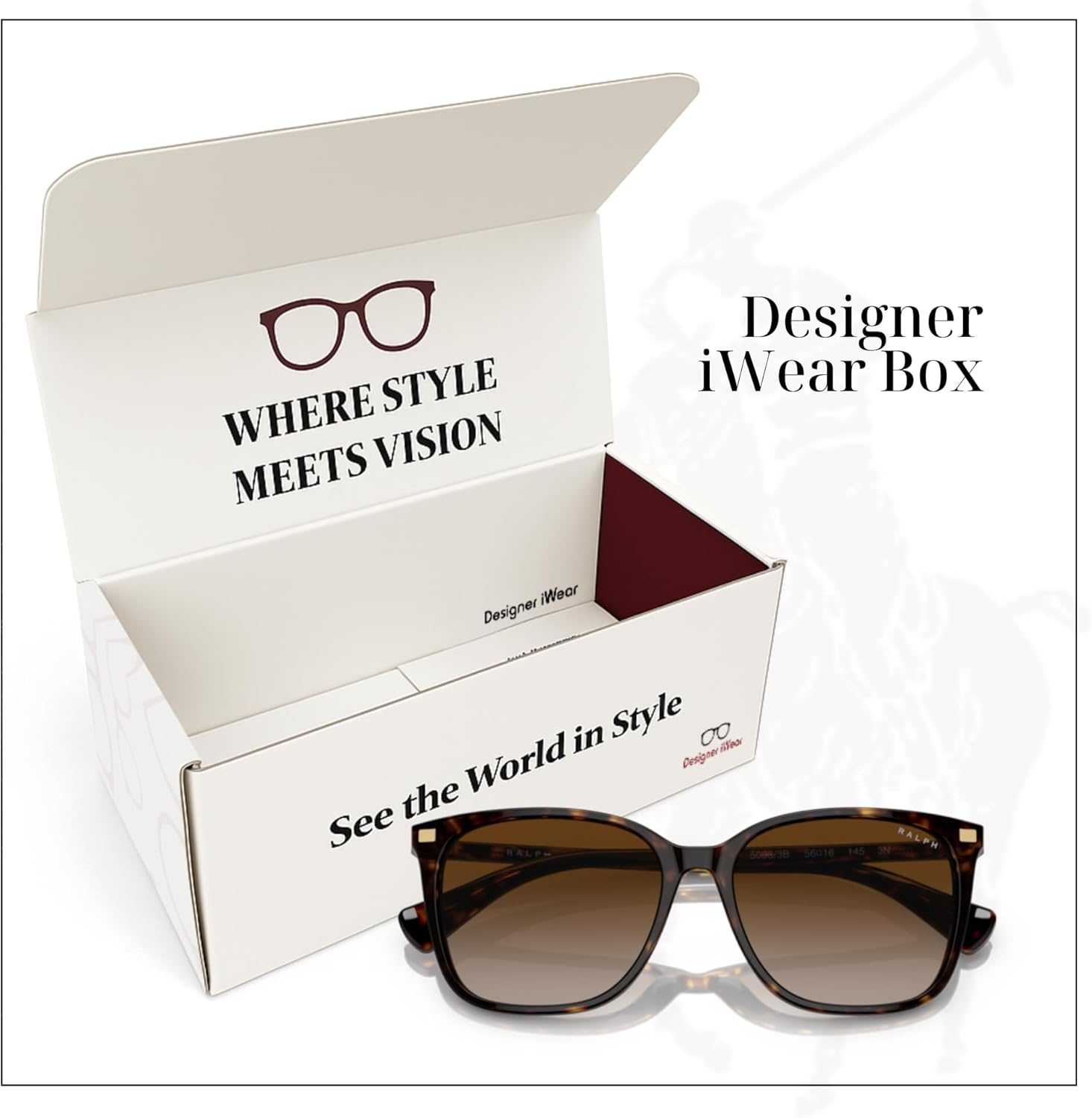 Ralph Lauren Vvcv RA5293 Square Sunglasses for Women +BUNDLE with ACCESSORY EYEWEAR KIT - Image 5