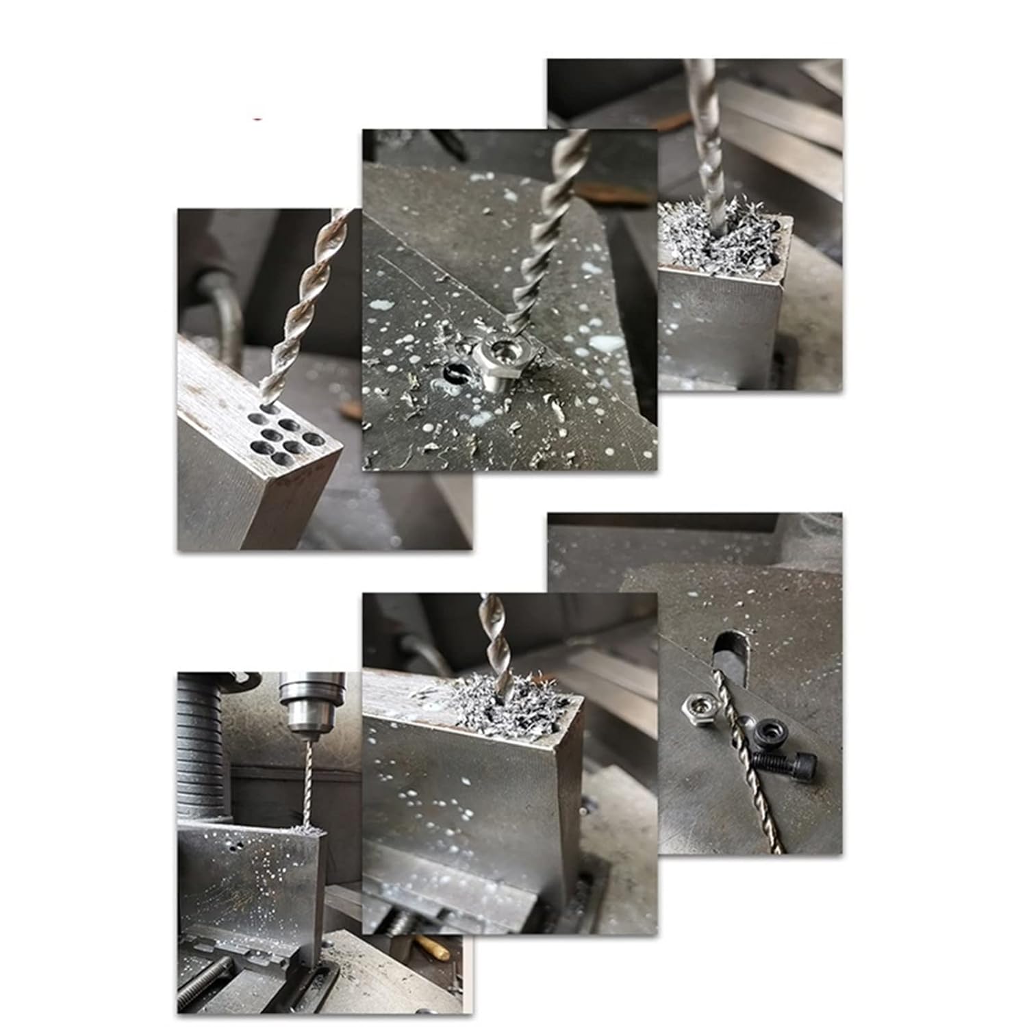 2mm-10mmx200mm Cobalt Long Drill Bit HSSCO M35 Parobolic Deep Hole Drilling for Stainless Steel Alloy Steel Cast Iron (Size : 9mm 2pc)