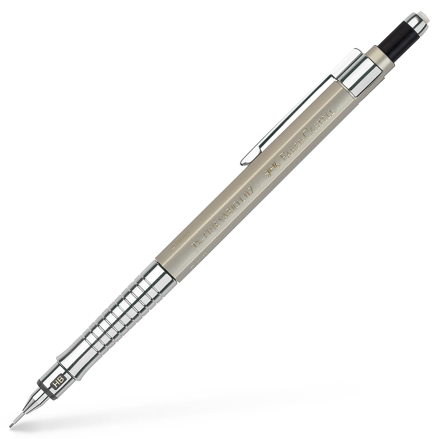 Faber-Castell TK-Fine Vario L 0,7 mm Druckbleistift-Set, Champagne Gold