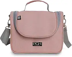 Bolsa Lancheira Térmica Impermeável, PGH, Modelo COMPACT MINI - Capacidade de 4 Litros (Rosa)