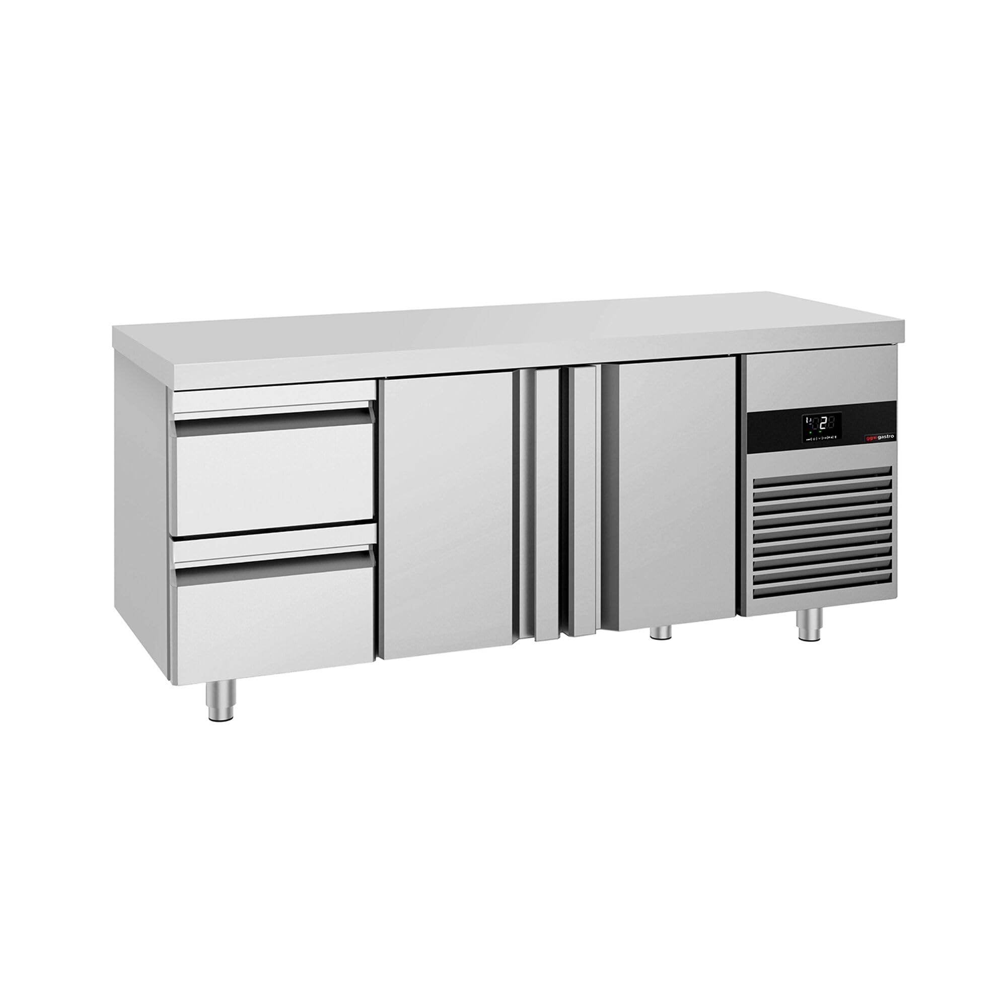 GGM Gastro Kühltisch PREMIUM 1865x700mm mit 2 Türen und 2 Schubladen