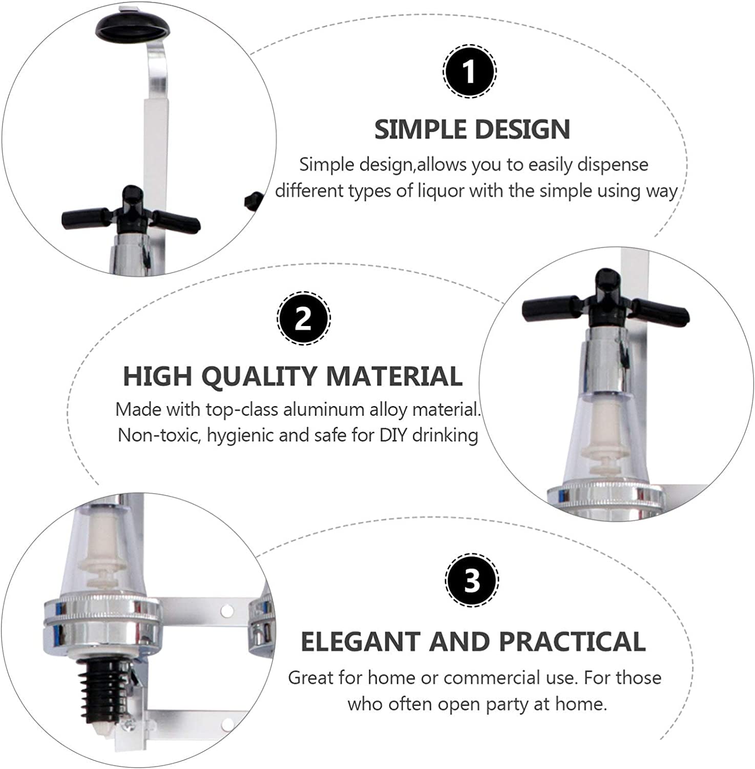 Amazon.co.jp: ワイン 壁掛け式 ワンショット メジャー ラック ボトル