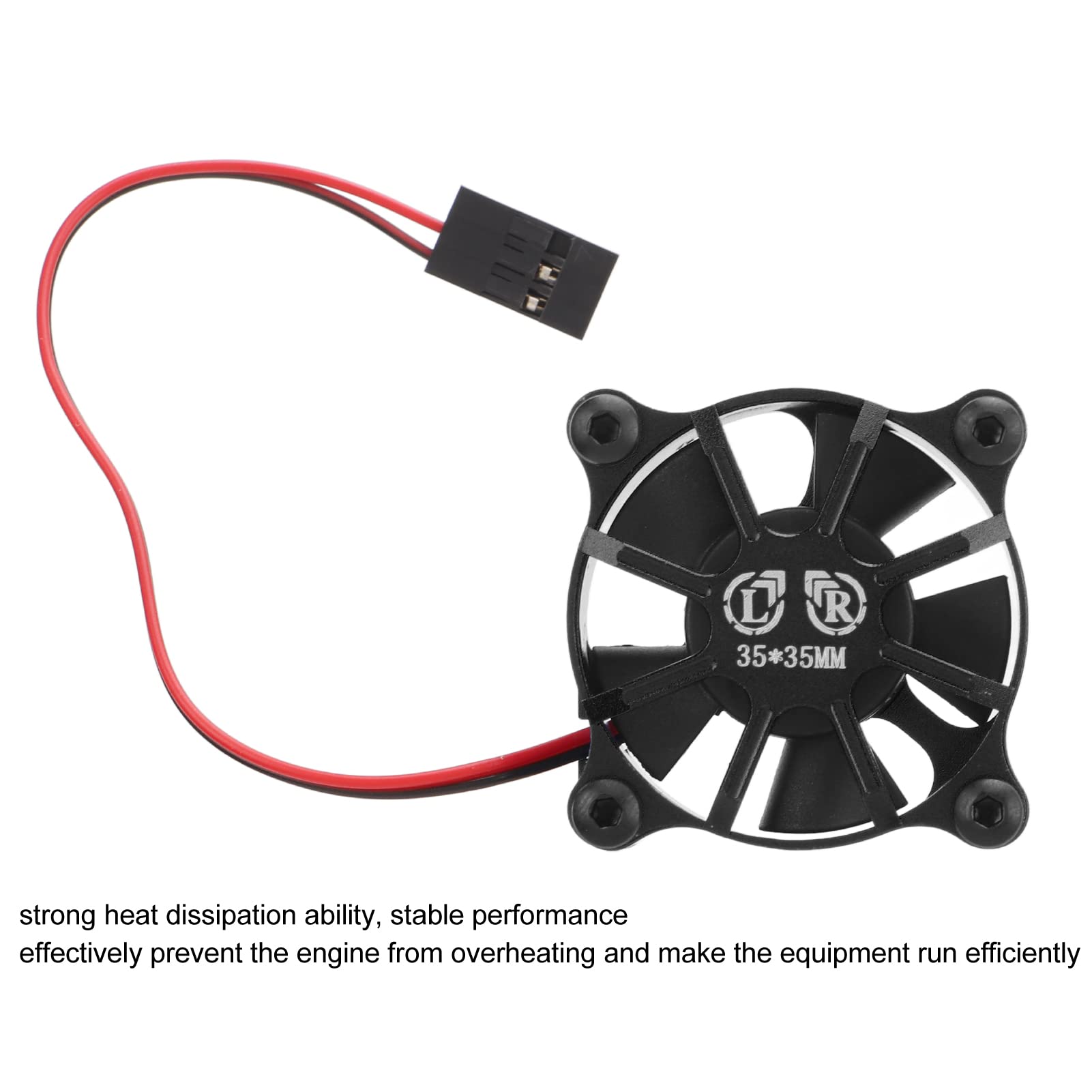 Ventola Raffreddamento TRX-4 Dissipatore Alluminio Con Ventola Per Motori Traxxas TRX-4 E TRX-6 - Rosso Dissipatore Motore Traxxas TRX-4