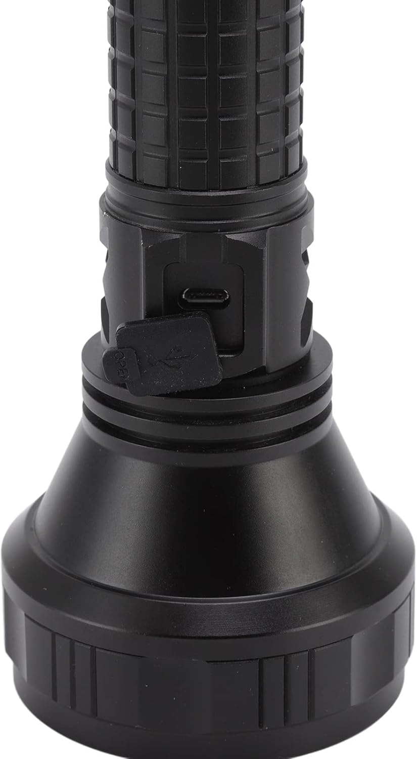 SST40 ful Flash, with 8000LM Brightness, 3 ing Modes Strong Medium Flash, IPX65 Flash for Cam Hiking Emergency,