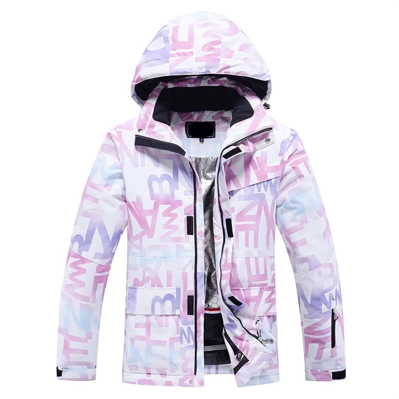 Trajes De Esquí Para Mujer Traje de esquí con letras for mujer, chaqueta de Snowboard impermeable a prueba de viento, pantalones, ropa for caminar en la nieve, traje de nieve for mujer Traje De Nieve(