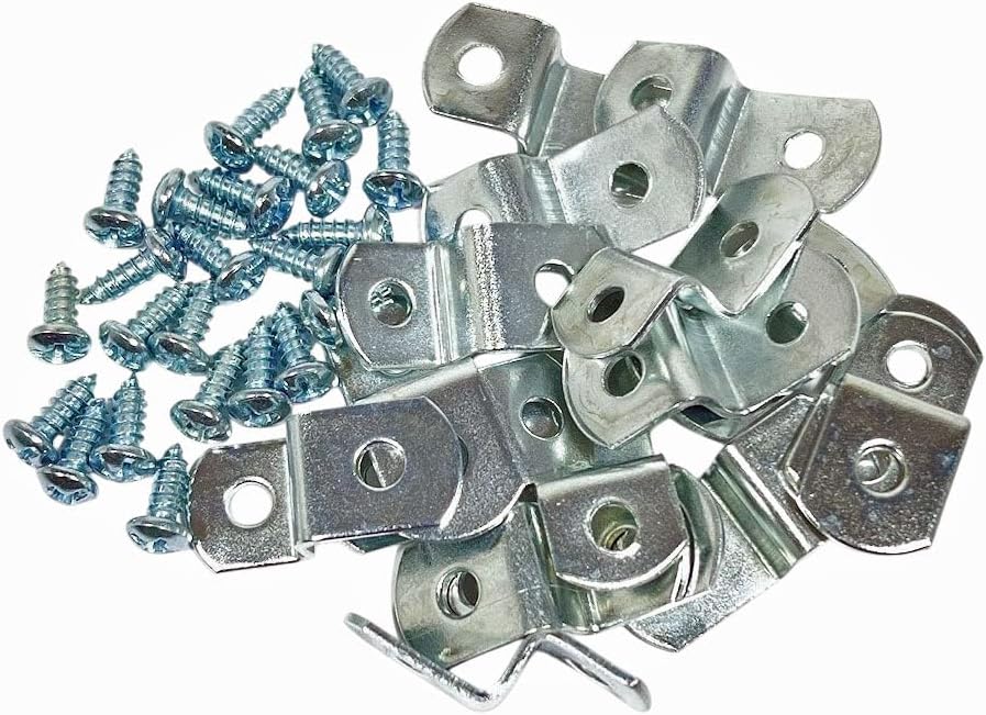 1/4" Canvas Offset Clips Extra Heavy Duty with Screws 20 Pack