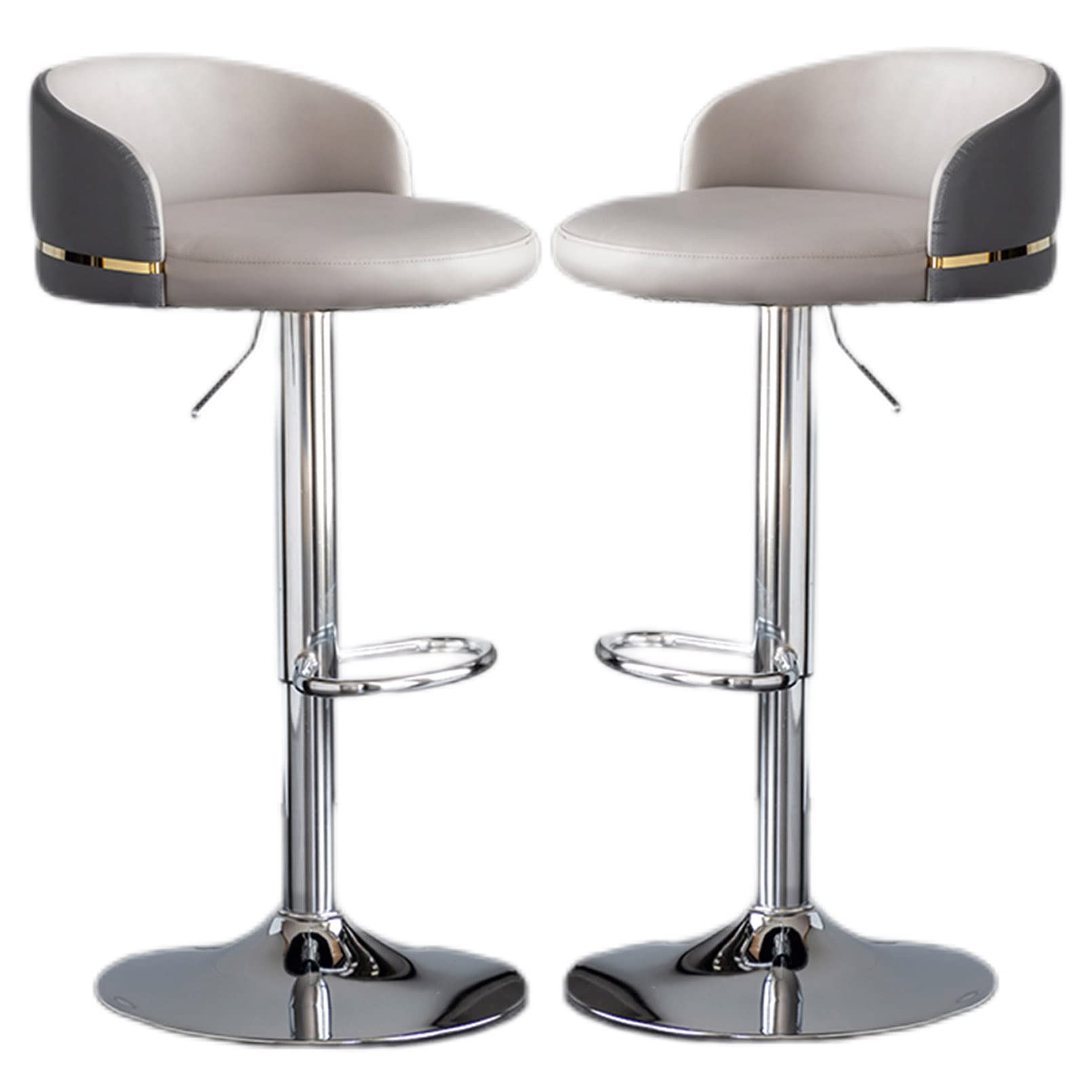 Tabourets de bar haut pour comptoir de cuisine avec dossier bas cosy