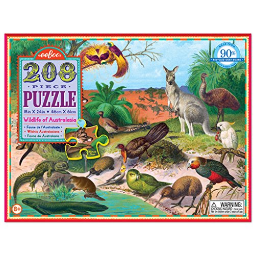 eeBoo Wildlife of Australasia, 208 Pieces