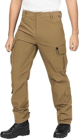 Mens Tactical Cargo Pants with Adjustable Cuffs