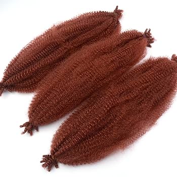 Amazon.com : KGBFASS Copper Red Springy Afro Twist Hair