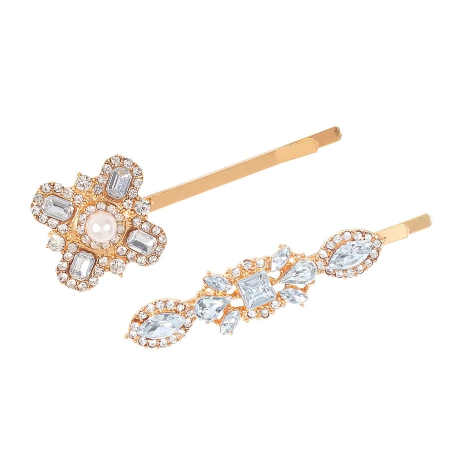 Young & Forever Gift Rakhi Gift Friendship Day Gifts Specials for girlfriend valentine gifts for boyfriend quirky owl black crystal bobby pins hair clips for girls fancy wedding antique silver gold plated cubic zircon hair accessories for women (Set of 4)