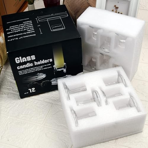 Miniatura 7 de 4 portavelas cónicos, portavelas de cristal a granel, portavelas transparentes para centro de mesa de comedor