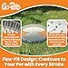 GoPets Double-Sided Pin & Bristle Brush, Dog & Cat Grooming Brush for Detangling, Shedding Control, Fur & Dirt Removal, Smooth & Efficient Pet Grooming for Healthy Coat, Comfortable Ergonomic Handle