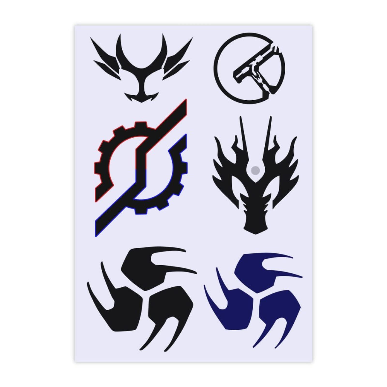 Amazon.co.jp: 防水ステッカーセット 仮面ライダー響鬼 仮面