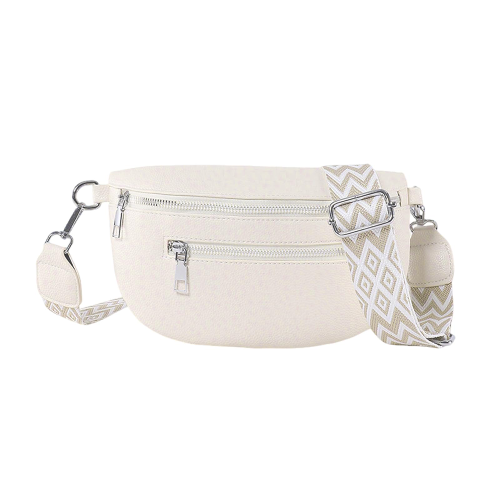 Sac Bandoulière Femme Large Bandoulière Sacs Banane Ville 24,5 * 14,5 cm Cuir Végan Pochette Femme Élégant Réglable Cadeau pour Voyages et Quotidien