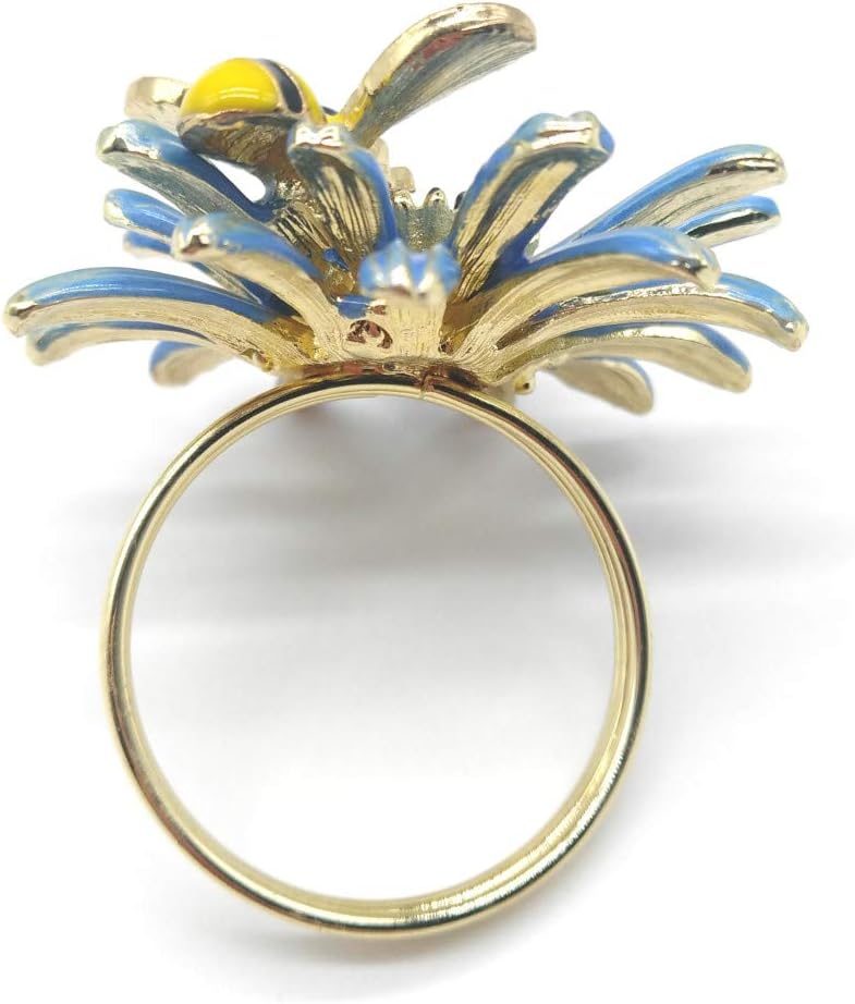 Uр Tо 50% оƒƒ Alecoy A SCTD Daisy Flower Napkin Rings - Set of 6 Metal Bee Napkin Holders for Wedding Party and Daily Use, a Beautiful Complement to Your Dinner Table Décor (Blue) Bеѕt Dеаl Alecoy A SCTD Daisy Flower Napkin Rings - Set of 6 Metal Bee Napkin Holders for Wedding Party and Daily Use, a Beautiful Complement to Your Dinner Table Décor (Blue)