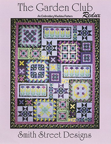The Garden Club Redux Applique Quilt Machine Embroidery CD by Smith Street Designs