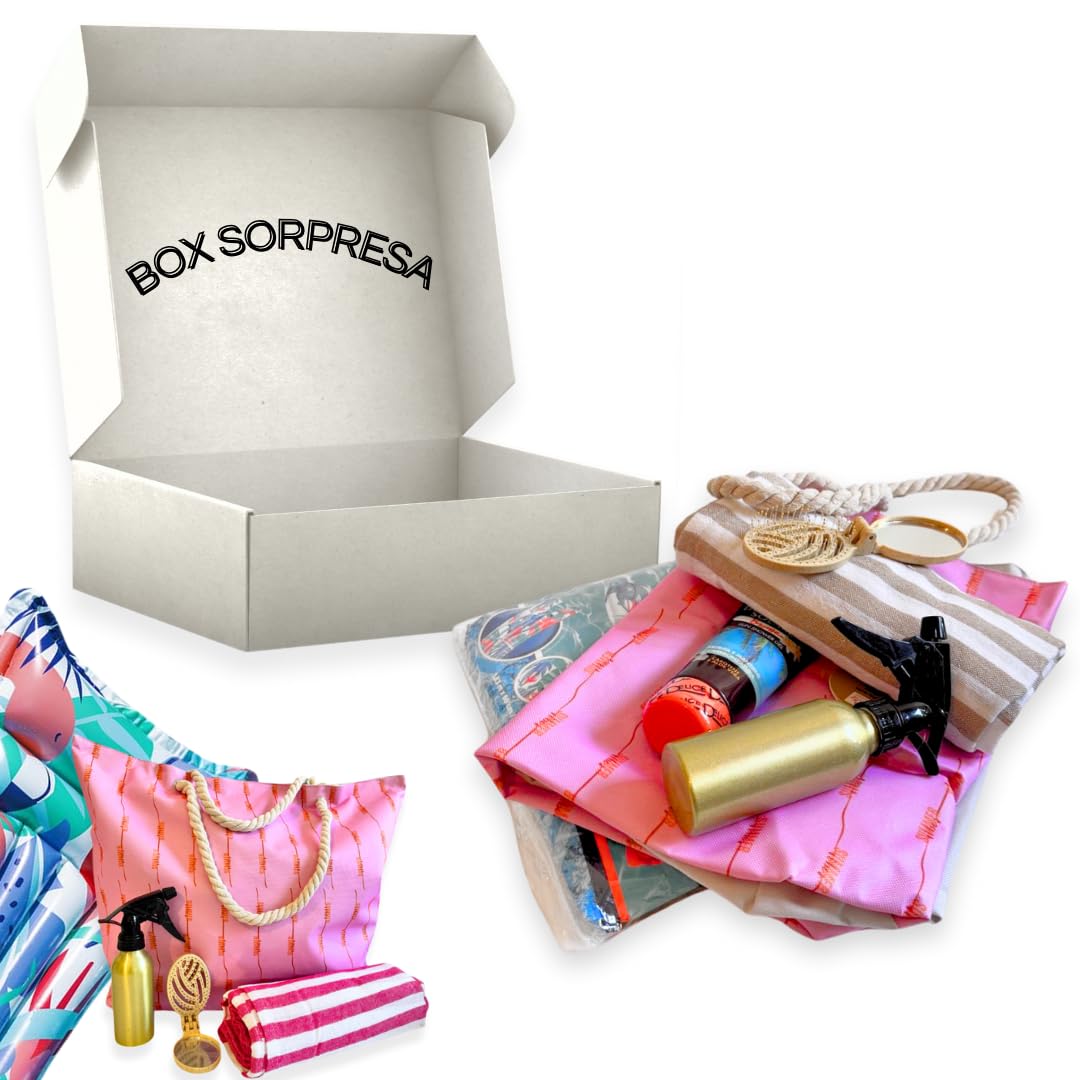 AmiAmarena Borsa spiaggia e telo mare personalizzate con ricamo. Set 2 pezzi, borsa mare e telo da donna. (3D, Multicolore